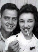 Parents Bruce; Julia (Judy) Kish Dorrough; honeymoon